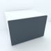 Armonia Comoda alba cu o usa cu sistem push front MDF Gri